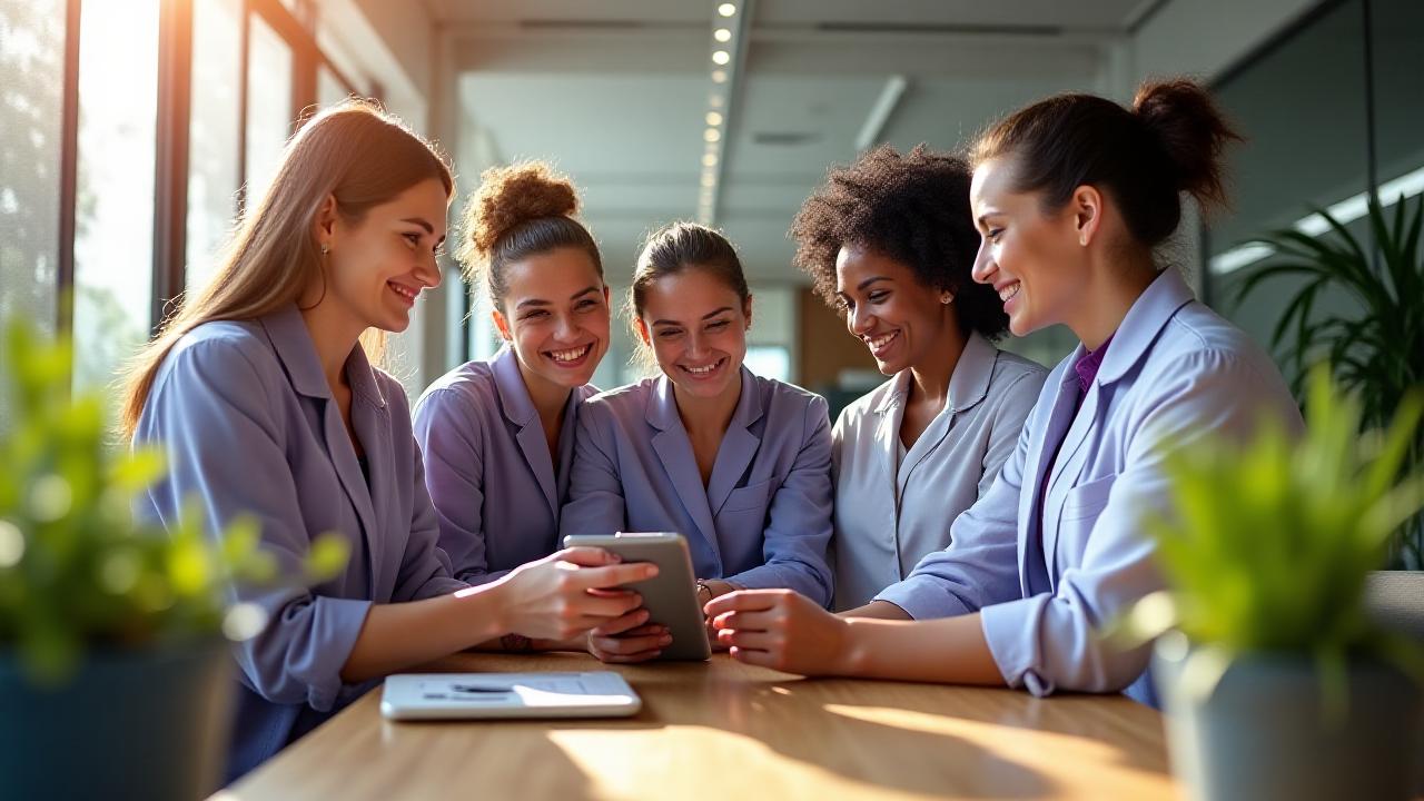 Loom & Leaf Wellness team collaborating in a vibrant South Yarra office